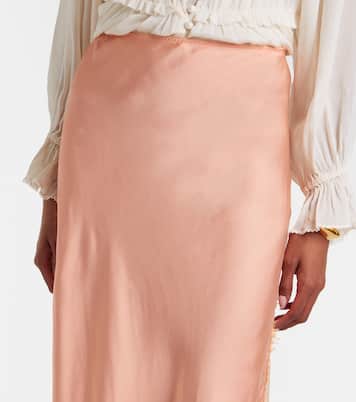 Bianca halterneck satin minidress | Poupette St Barth