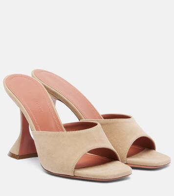 Lupita suede mules | Amina Muaddi