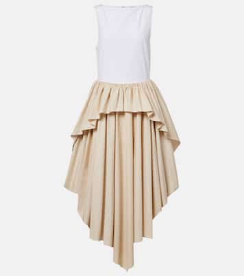Paula's Ibiza cotton poplin midi dress | Loewe