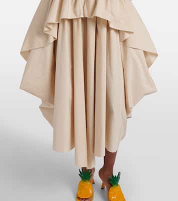 Paula's Ibiza cotton poplin midi dress | Loewe