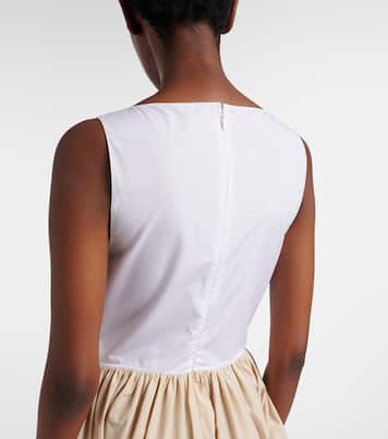 Paula's Ibiza cotton poplin midi dress | Loewe