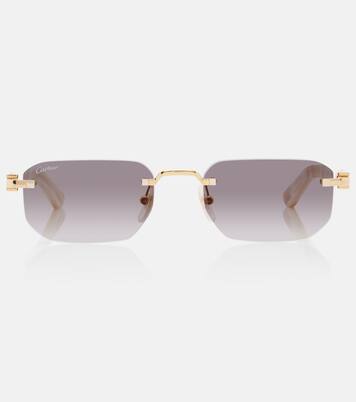 نظارات شمسية مستطيلة Signature C | Cartier Eyewear Collection