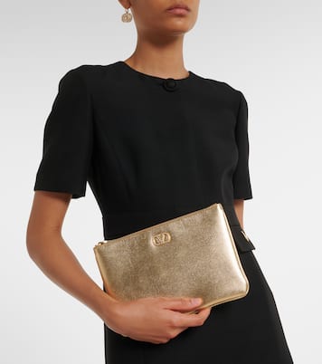 VLogo Signature Small embellished pouch | Valentino Garavani