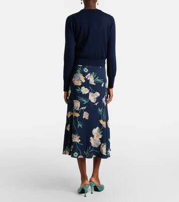 Falda midi floral | Erdem