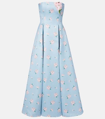 Nora floral bustier gown | Leo Lin