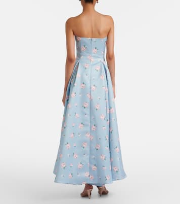 Nora floral bustier gown | Leo Lin