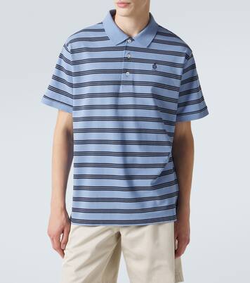 Striped cotton polo shirt | Prada