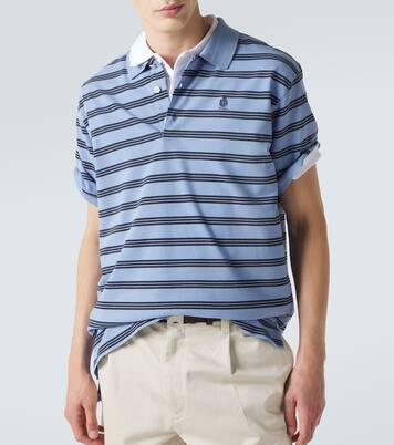 Striped cotton polo shirt | Prada