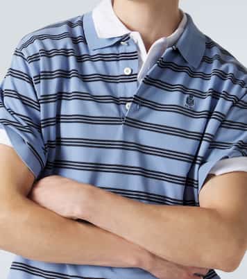 Striped cotton polo shirt | Prada
