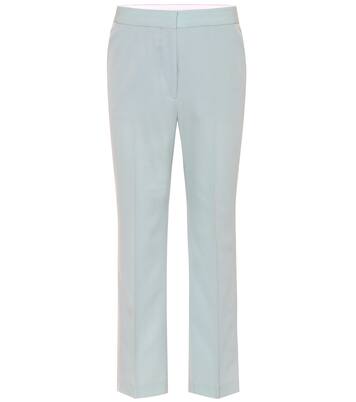 Pantalon droit en crêpe de coton | Stella McCartney