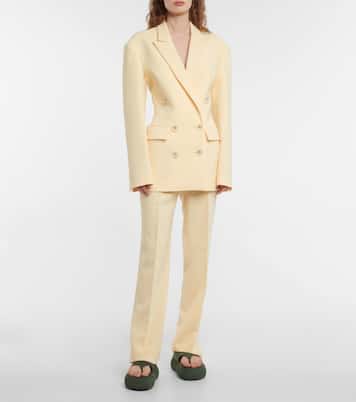 Sandalen Selene aus Veloursleder | The Attico