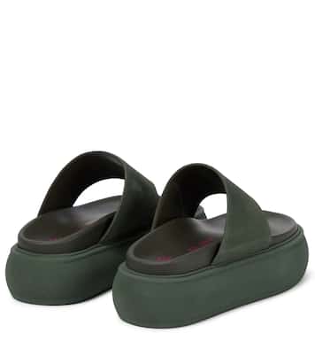 Sandalen Selene aus Veloursleder | The Attico