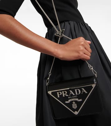 Schultertasche Mini aus Leder | Prada