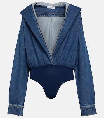 Denim bodysuit | Alaïa