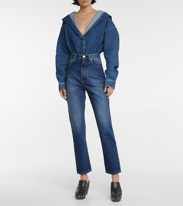 Denim bodysuit | Alaïa