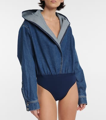 Denim bodysuit | Alaïa