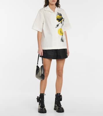 Monolith leather ankle boots | Prada