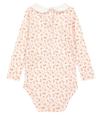 Baby Bedruckter Body Limpet aus Baumwolle | Caramel