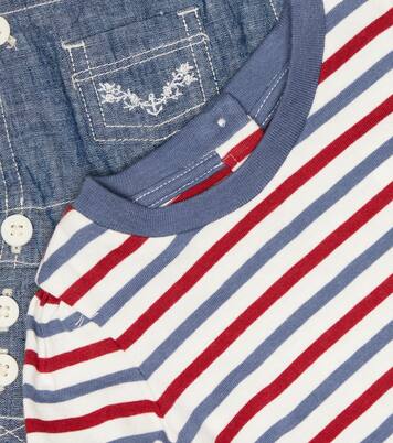 Baby chambray dress and striped cotton top set | Polo Ralph Lauren Kids