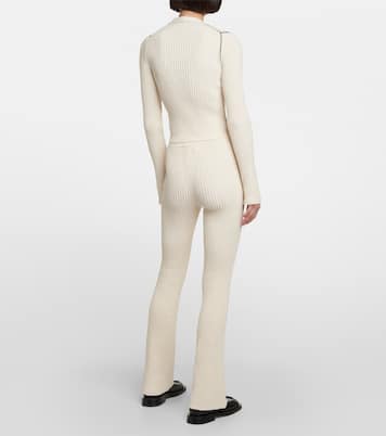 Cropped-Cardigan aus Rippstrick | Ami Paris