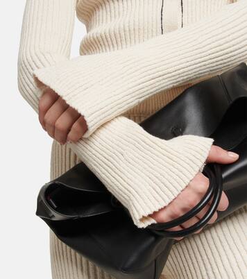 Cropped-Cardigan aus Rippstrick | Ami Paris