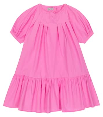 Flounced cotton-sateen minidress | Il Gufo
