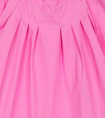 Flounced cotton-sateen minidress | Il Gufo