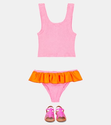 Olive ruffled bikini | Hunza G Kids