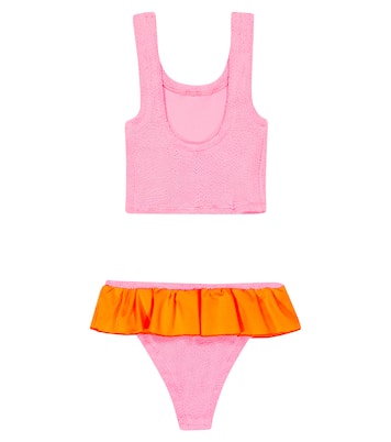 Olive ruffled bikini | Hunza G Kids