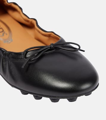 Bubble leather ballet flats | Tod's