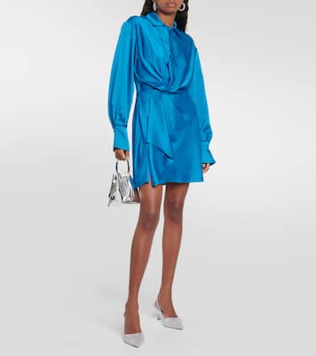 Robe portefeuille Talit en satin | Simkhai