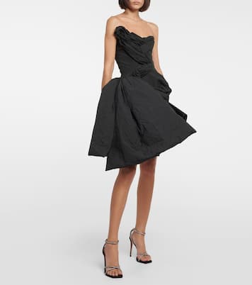 Nucleus asymmetric bustier minidress | Maticevski