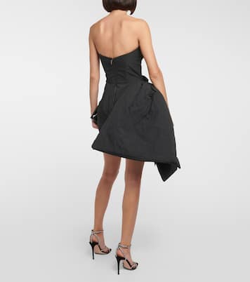 Nucleus asymmetric bustier minidress | Maticevski