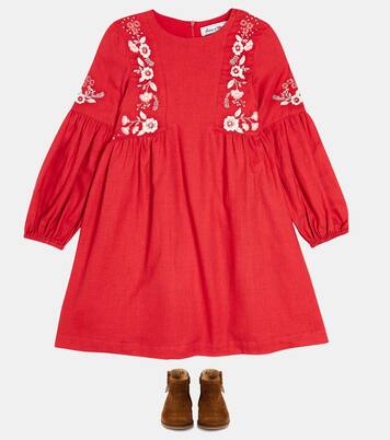 Embroidered cotton-blend dress | Tartine et Chocolat