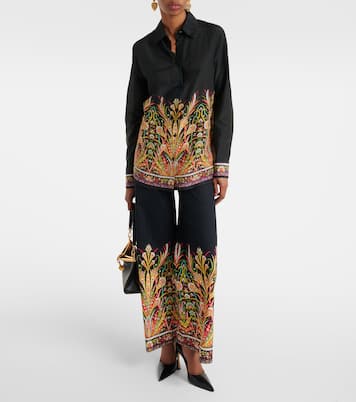 Bedrucktes Hemd aus Baumwolle und Seide | Etro