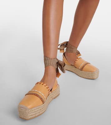 Leather platform espadrilles | Ulla Johnson