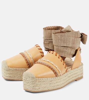 Leather platform espadrilles | Ulla Johnson