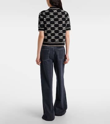 GG jacquard wool bouclé top  | Gucci