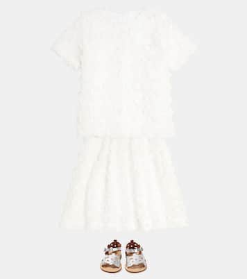 Gonna in tulle con applicazioni floreali | Caroline Bosmans