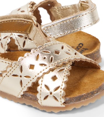 Baby cutout metallic leather sandals | PèPè