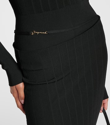 Midirock La Jupe Pralu aus Rippstrick | Jacquemus