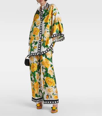 Oversize-Hemd aus Seide | Dolce&Gabbana