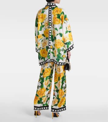 Oversize-Hemd aus Seide | Dolce&Gabbana