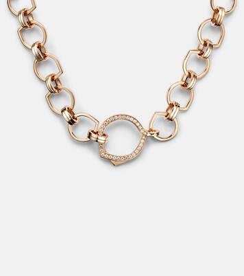Antifer 18kt rose gold necklace with diamonds | Repossi
