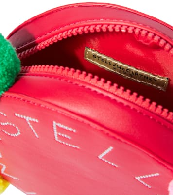 Logo pompom-trimmed shoulder bag | Stella McCartney Kids