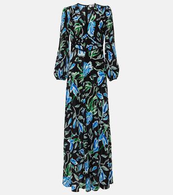 Robe longue Seline à fleurs | Diane von Furstenberg