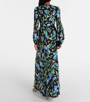Robe longue Seline à fleurs | Diane von Furstenberg