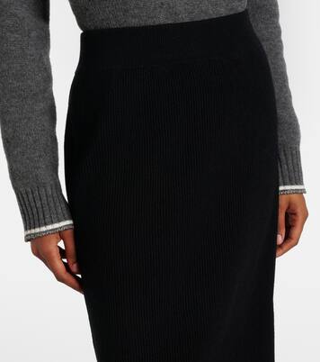 Midirock aus Wolle, Kaschmir und Seide | Brunello Cucinelli