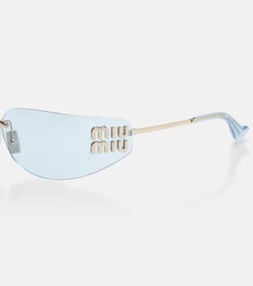 Logo rectangular sunglasses | Miu Miu