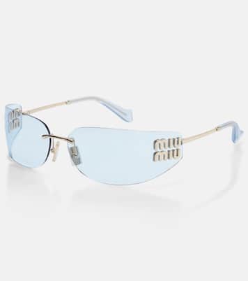 Logo rectangular sunglasses | Miu Miu